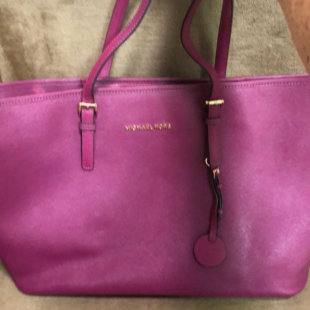Michael Kors Large Tote ( laptop) Bag, 19” across x 6” wide x 11” high, pink